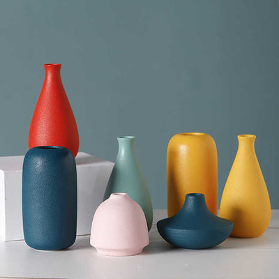 Arrangement Plant Pots Solid Color Ceramic Vases