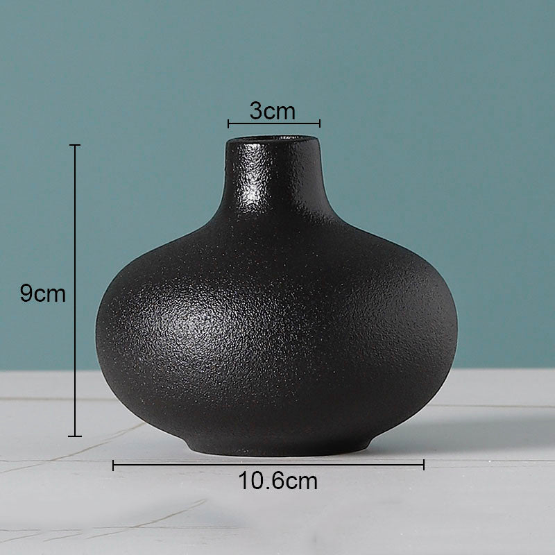 European Flower Arrangement Plant Pots Solid Color Ceramic Vases