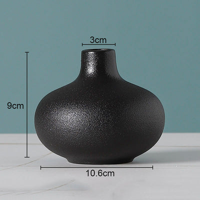 European Flower Arrangement Plant Pots Solid Color Ceramic Vases