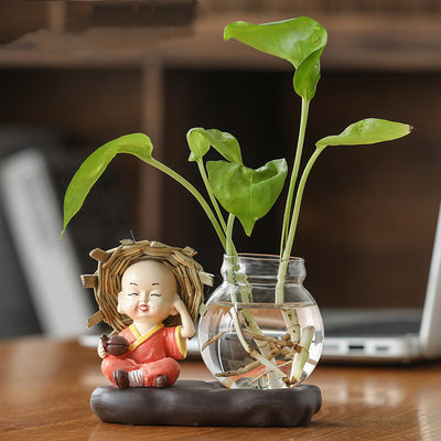 Home Furnishings Vases Clear Glass Decorations