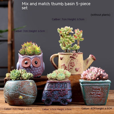 Flower Pot Breathable Stoneware Basin