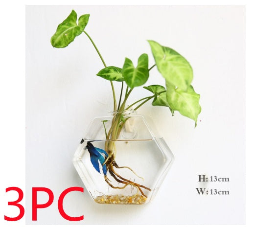 Aquarium Container Flower Planter Pots Home Garden Decoration