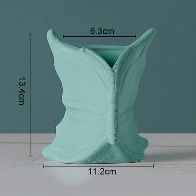 European Flower Arrangement Plant Pots Solid Color Ceramic Vases