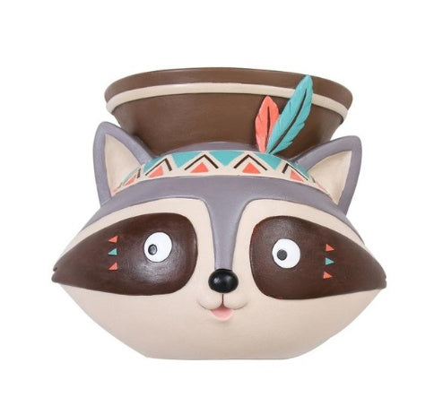 Succulent Pots Cartoon Animal Shape Resin Indoor Flower Pots For Home Decor