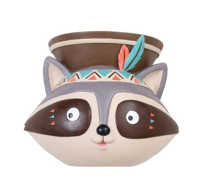 Succulent Pots Cartoon Animal Shape Resin Indoor Flower Pots For Home Decor