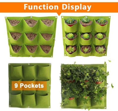 Wall Mount Hanging Garden Planting Bags
