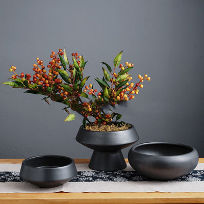 Ceramic Vase Flower Arrangement Home Pots