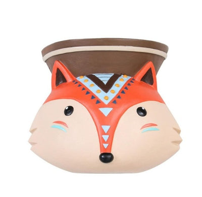 Succulent Pots Cartoon Animal Shape Resin Indoor Flower Pots For Home Decor