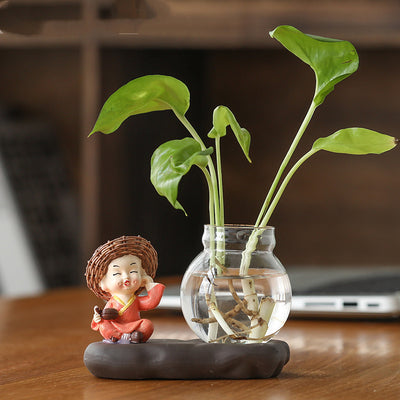 Home Furnishings Vases Clear Glass Decorations