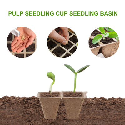 Biodegradable Eco Friendly Pulp Seedling Nursery Pots
