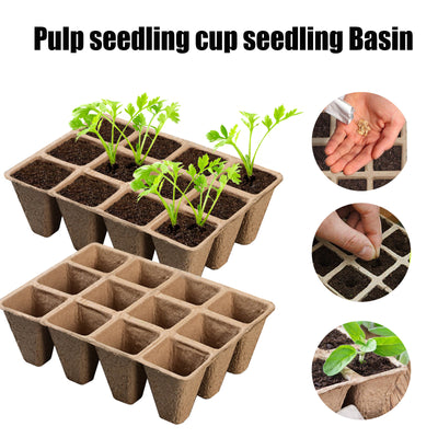 Biodegradable Eco Friendly Pulp Seedling Nursery Pots
