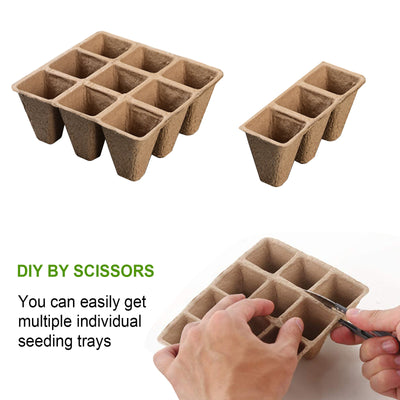 Biodegradable Eco Friendly Pulp Seedling Nursery Pots