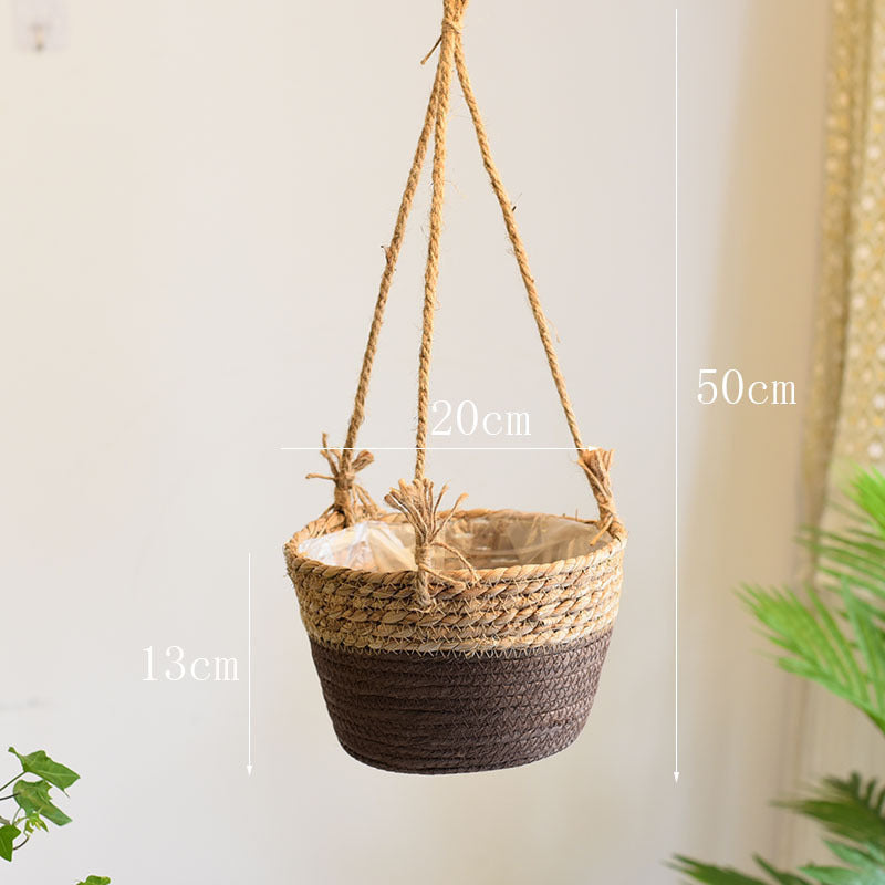 Best Hanging Straw Flower Baskets