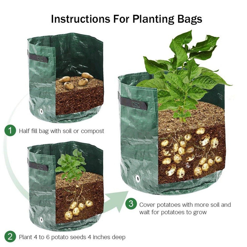 Fabric Grow Pot Outdoor Garden Pots Garden Tools Veget Garden