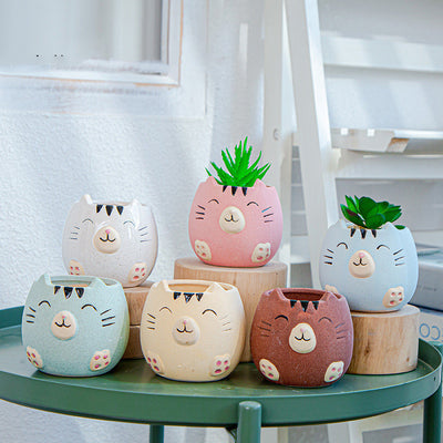 Mini Flower Pot Animal Ceramics Plant Pots Cartoon