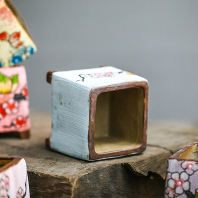 Ceramic Pots Square Potted Painted