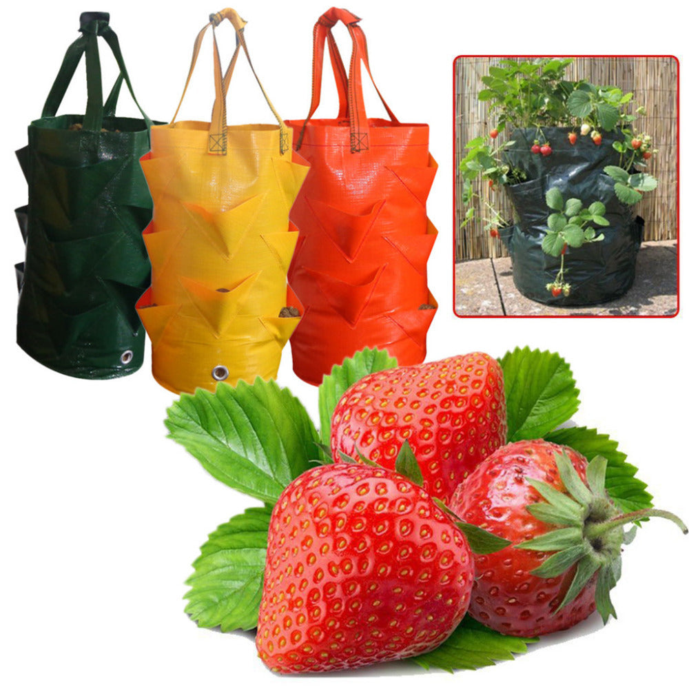 Multi-Mouth Plant Pot Strawberry Planting Growing Bag Gallons