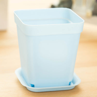 9798 Mini colorful small pots wholesale plastic pots of potted plants with fleshy desktop tray