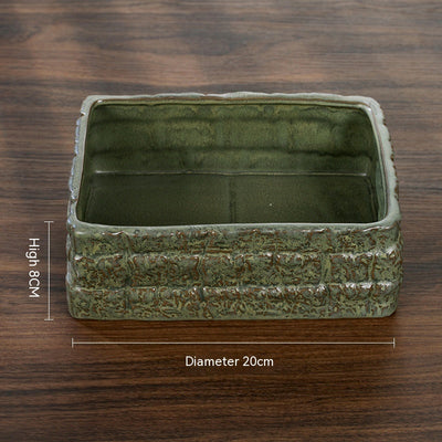 Ceramic Green Plant Flower Pot