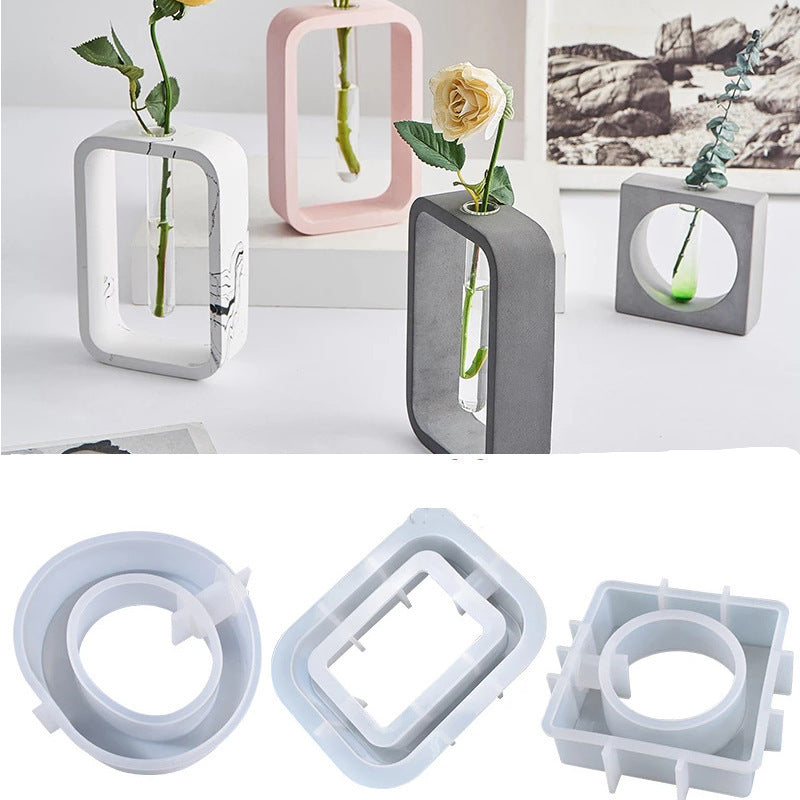 Planter Test Tube Station Vase Silicone Mold