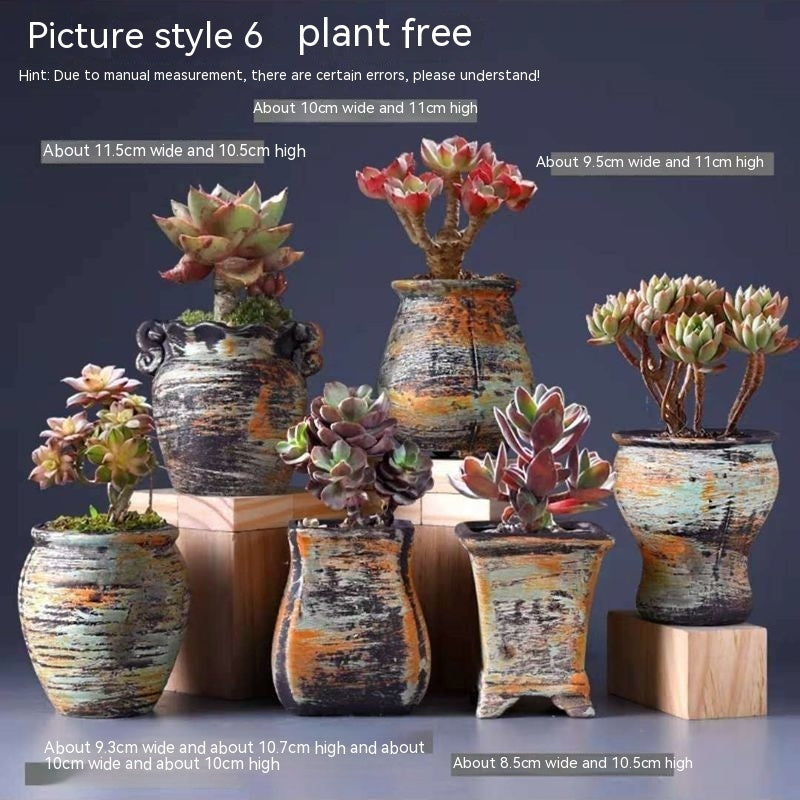 Flower Pot Breathable Stoneware Basin