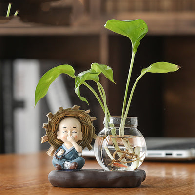 Home Furnishings Vases Clear Glass Decorations