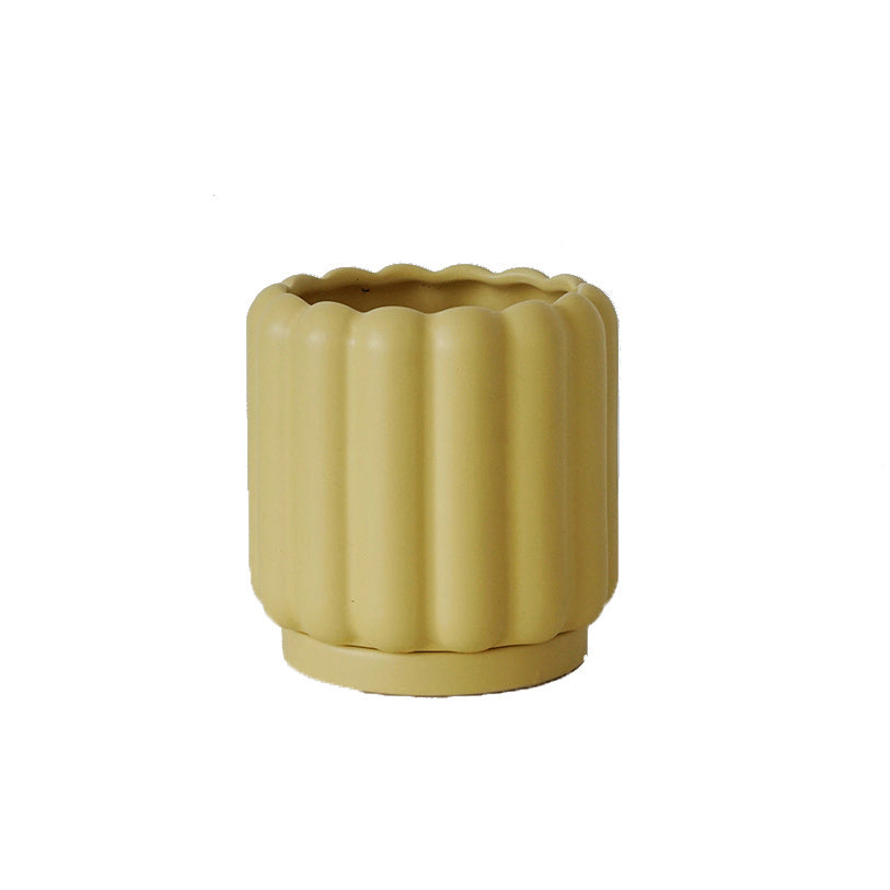 Biscuit Design Ceramic Planter Pot