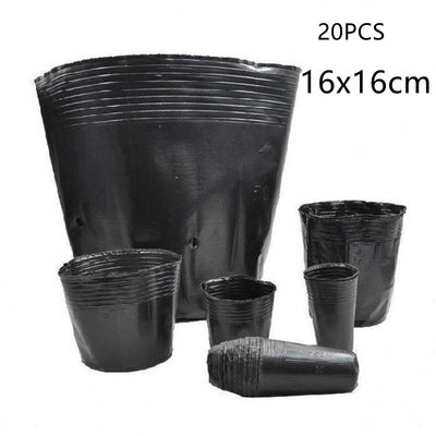 Plastic Planting Flowers In Nursery Pots Cultivating Thickening