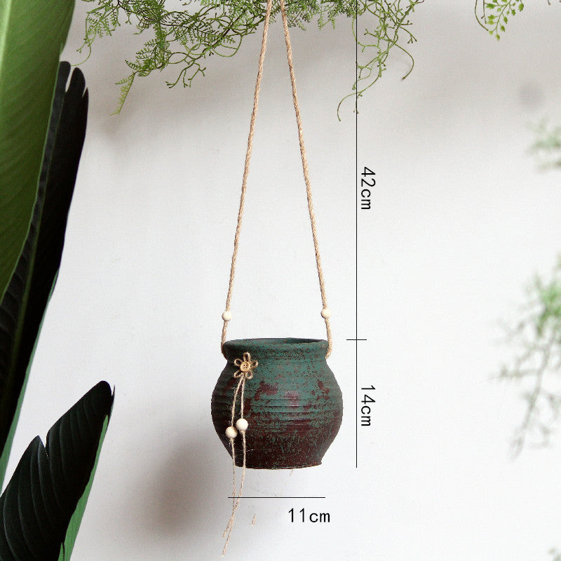 Underful Hanging Stoneware Flower Pots
