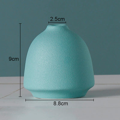 European Flower Arrangement Plant Pots Solid Color Ceramic Vases