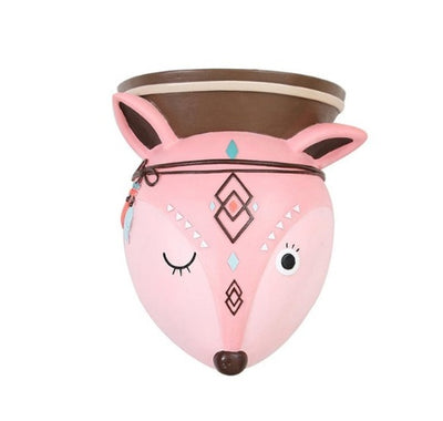 Succulent Pots Cartoon Animal Shape Resin Indoor Flower Pots For Home Decor