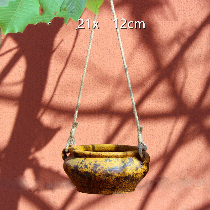 Underful Hanging Stoneware Flower Pots