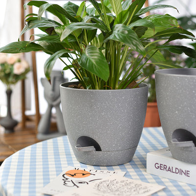 Household Round Plastic No Watering Planter