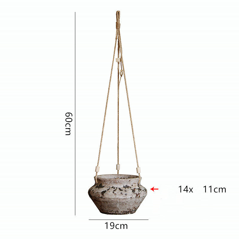 Underful Hanging Stoneware Flower Pots