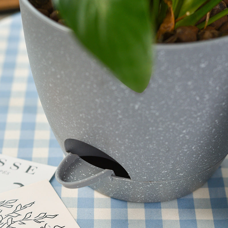Household Round Plastic No Watering Planter