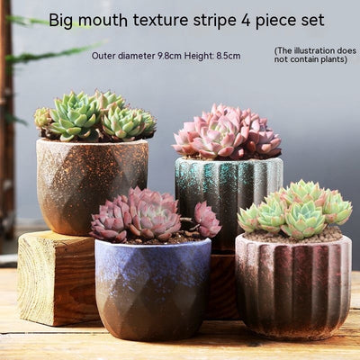 Flower Pot Breathable Stoneware Basin