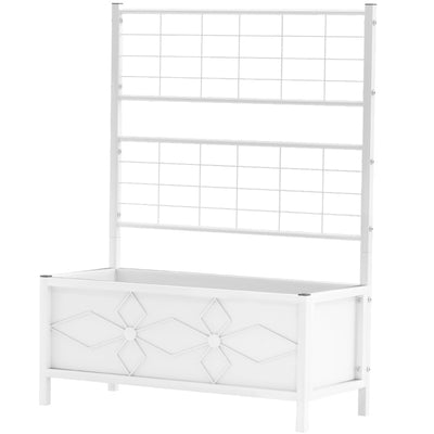 Outdoor Planter Box Galvanized Raised Garden Bed