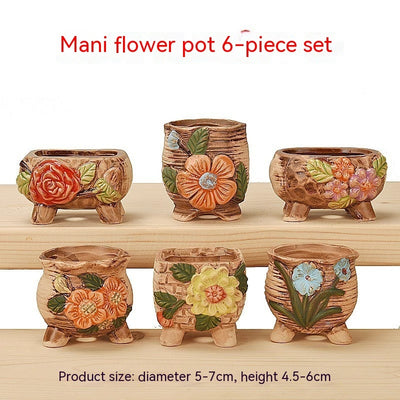 Succulent Flower Pot Ceramic Stoneware