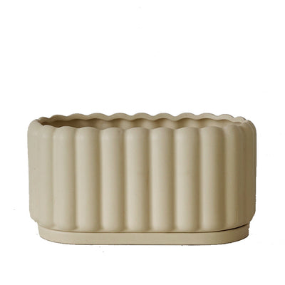 Biscuit Design Ceramic Planter Pot