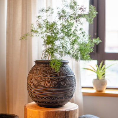 Cement Decorative Art Ancient Flower Pot