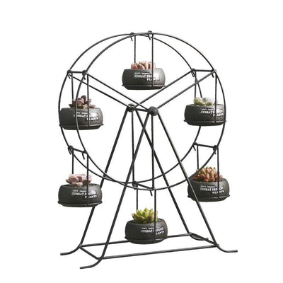 Ferris Wheel Stand Cement Succulent Plant Pots