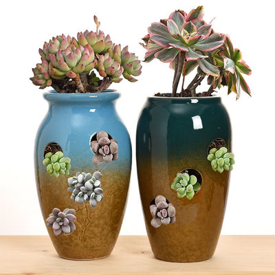 Succulent Flower Pot Ceramic Stoneware