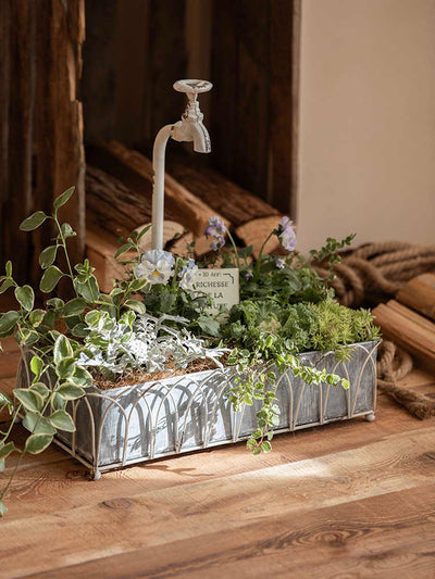 Faucet Retro Distressed Creative Metal Pots
