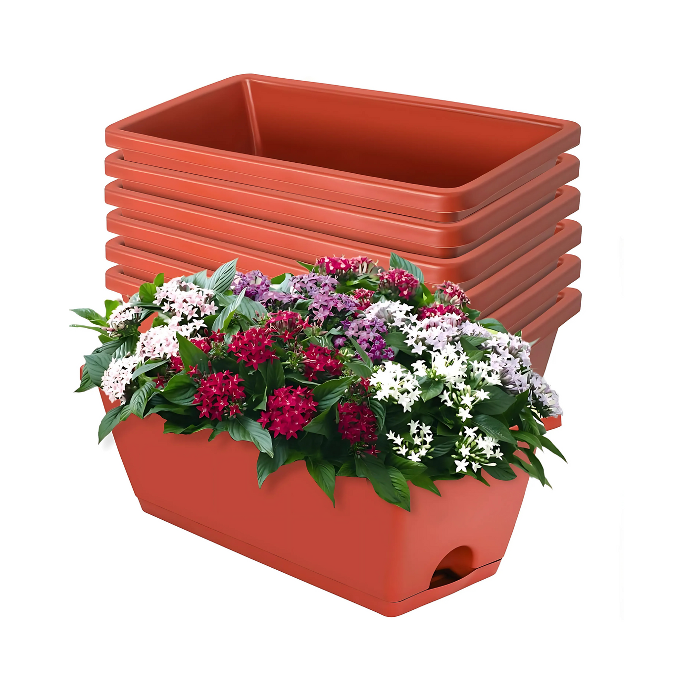 Plastic Vegetable Flower Planting Pots Are Indoor Outdoor Garden Box Planters