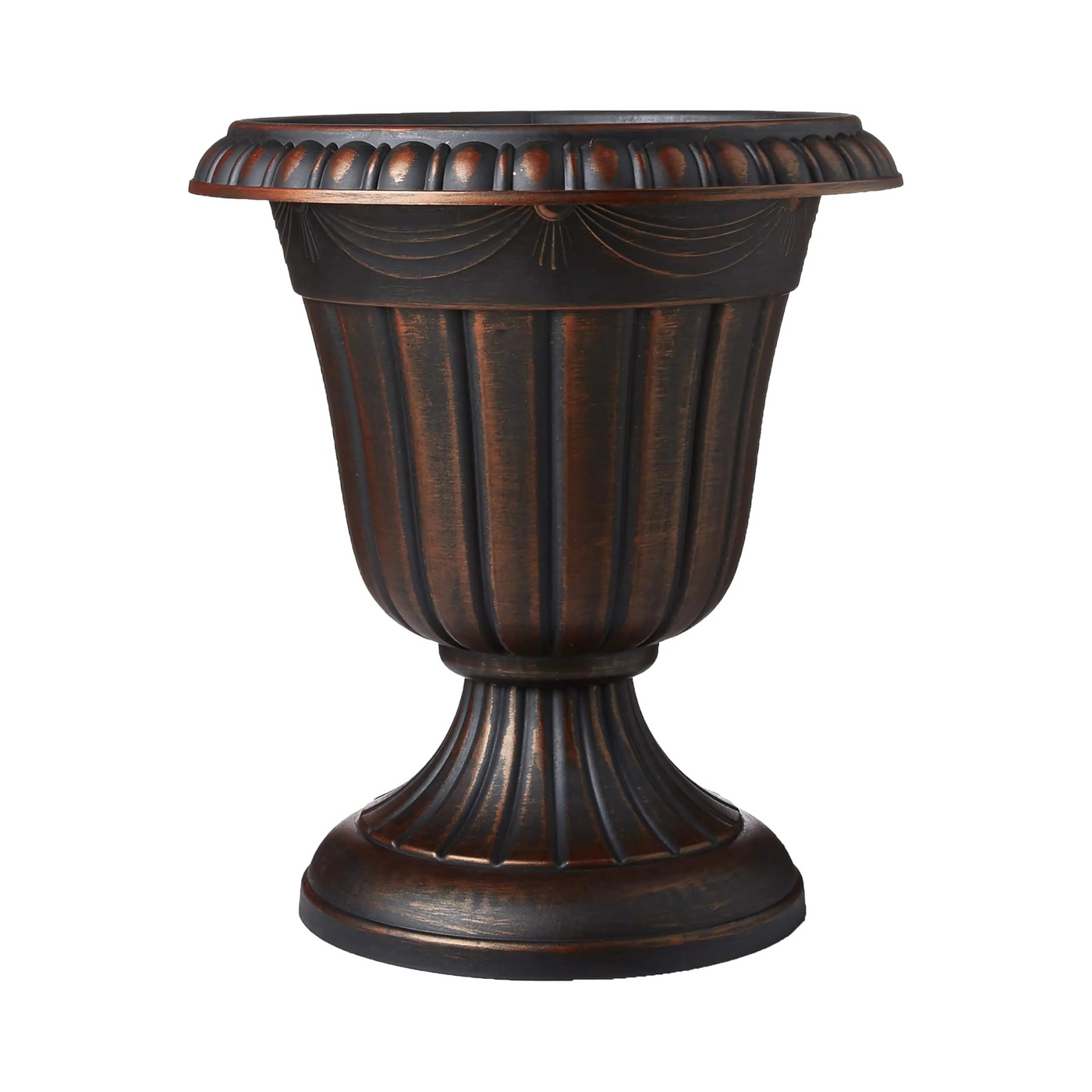 Classic Traditional Plastic Orn Planter Indoor Outdoor Brush Topper