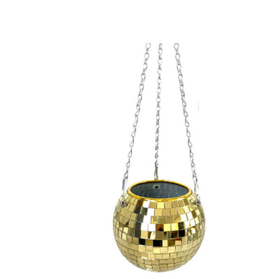 Planter Hanging Mirror Spherical Plastic Flowerpot