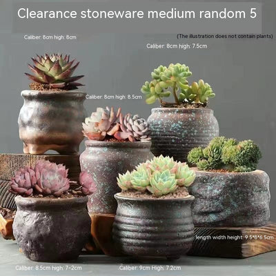 Flower Pot Breathable Stoneware Basin