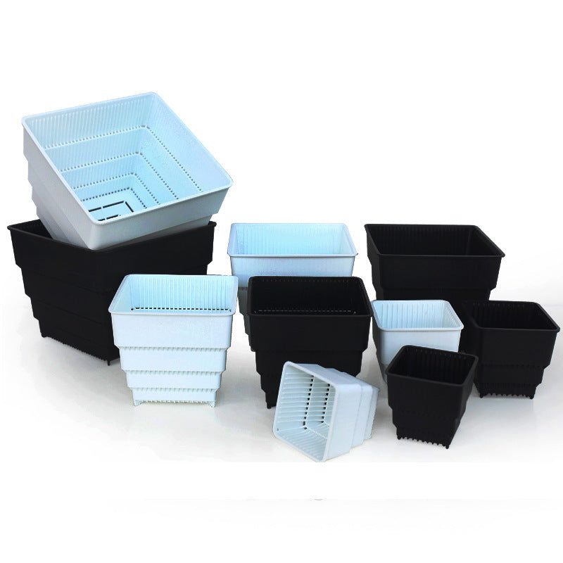 Square Planter Succulent Pot Plastic Resin Breathable