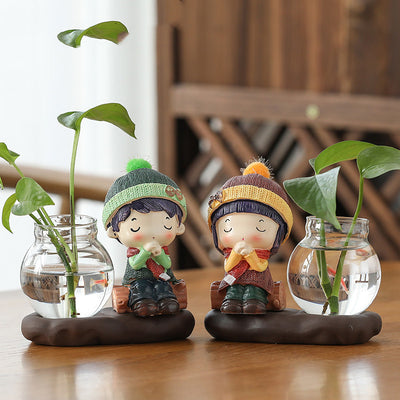 Home Furnishings Vases Clear Glass Decorations