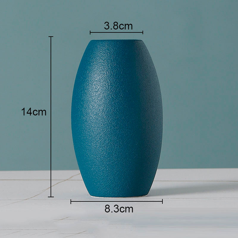 European Flower Arrangement Plant Pots Solid Color Ceramic Vases